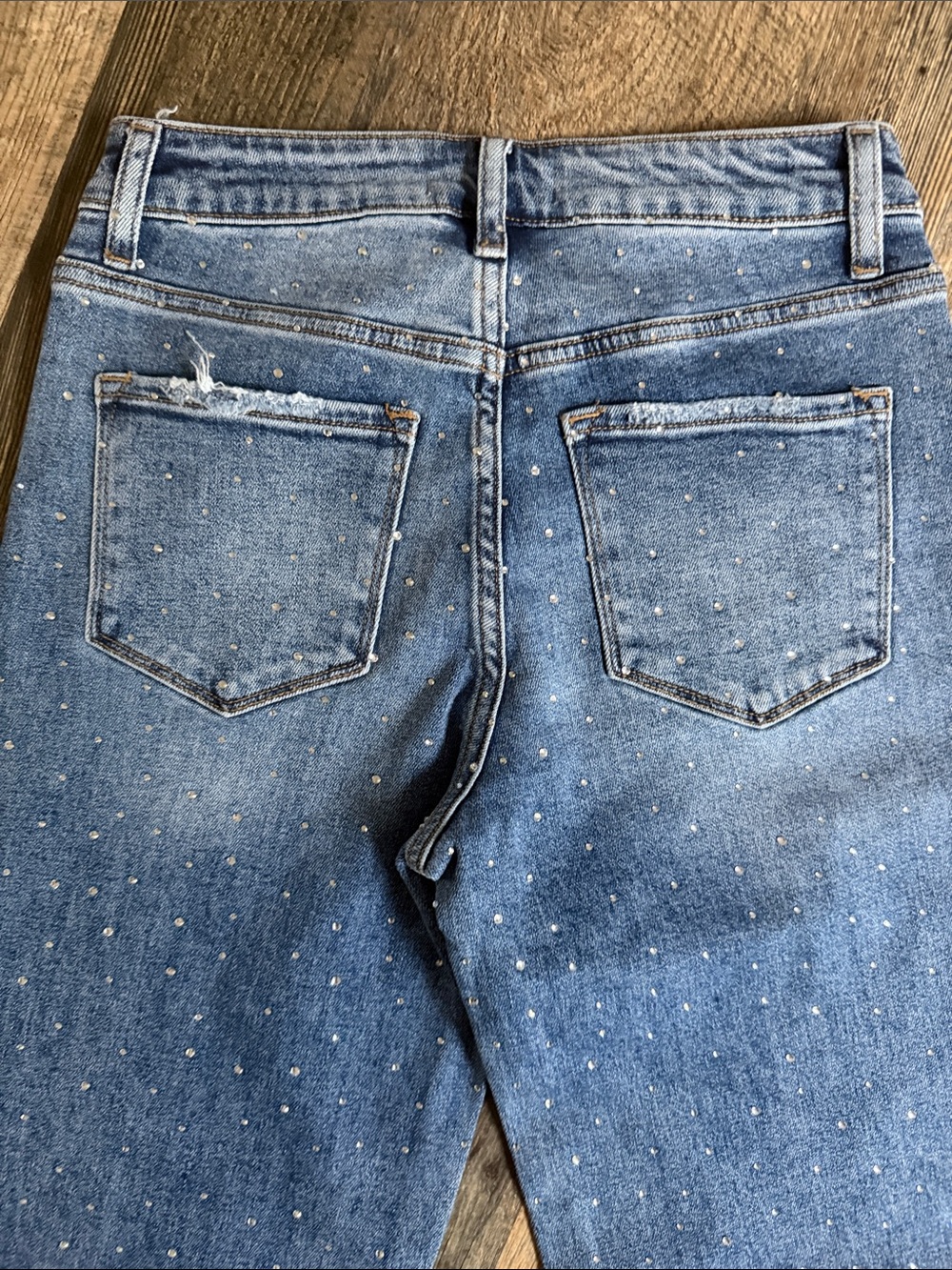 Blakeley Jeans rhinestone cowgirl Straight-Leg Jeans sz 3 NWT - Picture 5 of 6
